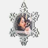 Deco Lijst Foto Tin Sneeuwvlok Ornament (Rechts)