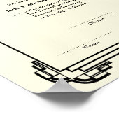 Deco lijst keepomwille bruiloft certificaat vertic poster (Hoek)