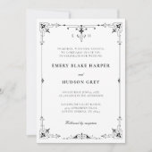  Deco Lijst Land Westerne officiële bruiloft Kaart (Voorkant)