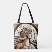 Deco Luxe Erfgoed Godin Tote Bag (Achterkant)