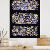 deco' machine-inktkunst poster (Keuken)