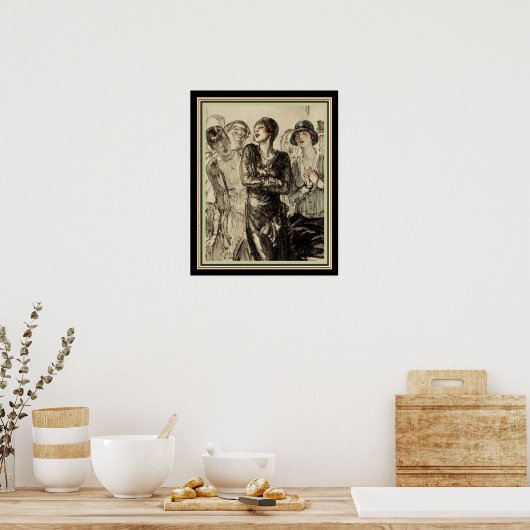 Deco Magazine 16 x 20 van 1920 Poster (Keuken)