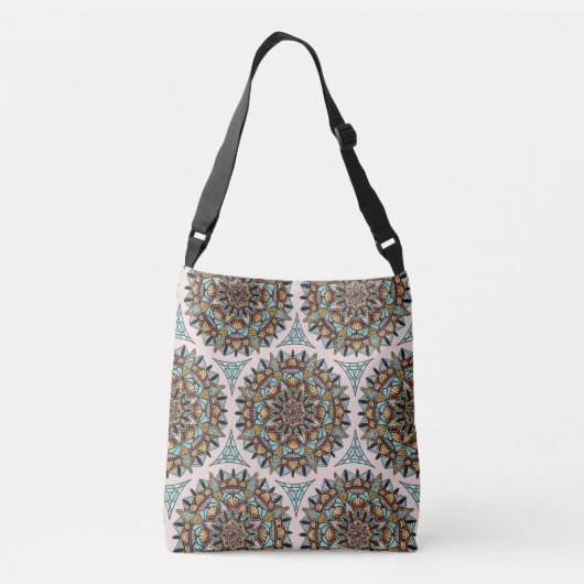Deco Mandala Pattern Canvas tas (Achterkant)