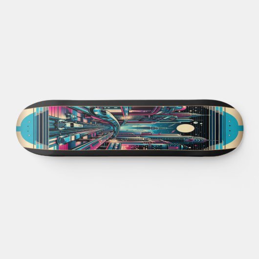 "Deco Metropolis Deck" Persoonlijk Skateboard (Horizontaal)