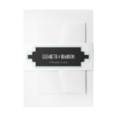  deco-mint en zwarte buis uitnodigingen wikkel (Voorkant Voorbeeld)