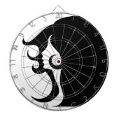 Deco Mod Vrouw Dartboard Dartbord (Voorkant)
