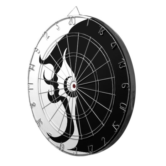 Deco Mod Vrouw Dartboard Dartbord (Voorkant Rechts)