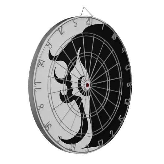 Deco Mod Vrouw Dartboard Dartbord (Voorkant Links)