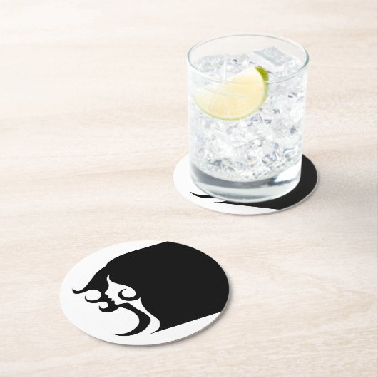 Deco Mod Vrouw Papier Onderzetter (Insitu)