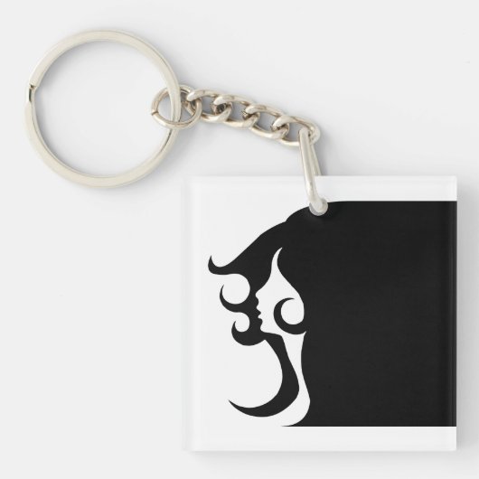 Deco Mod Woman Acrylische Sleutelhanger (voorkant)