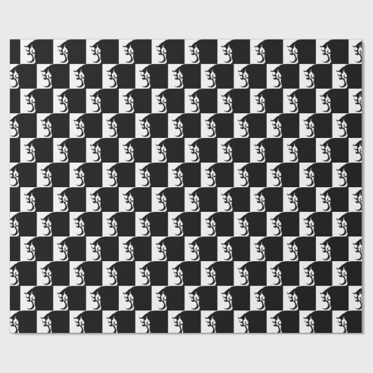 Deco Mod Woman Cadeaupapier (Vlak)