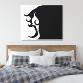 Deco Mod Woman Canvas Afdruk (Insitu (Slaapkamer))