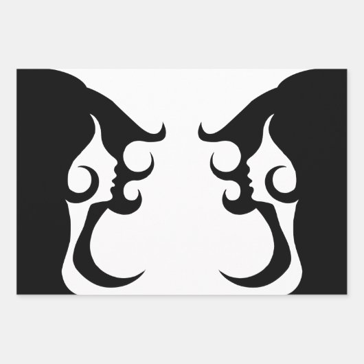 Deco Mod Woman Inpakpapier Vel (Voorkant 2)