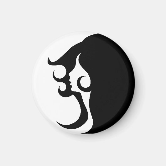 Deco Mod Woman Magneet (Voorkant)