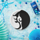 Deco Mod Woman Papieren Bordje (Feest)