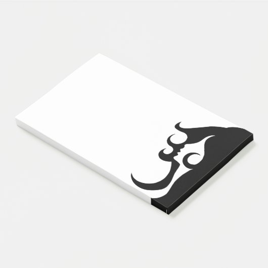 Deco Mod Woman Post-it® Notes (Schuin)