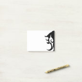 Deco Mod Woman Post-it® Notes (Op bureau)