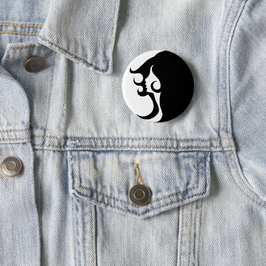 Deco Mod Woman Ronde Button 5,7 Cm (In situ)