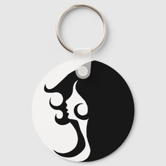 Deco Mod Woman Sleutelhanger (Achterkant)