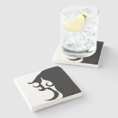 Deco Mod Woman Stenen Onderzetter (Zijkant)