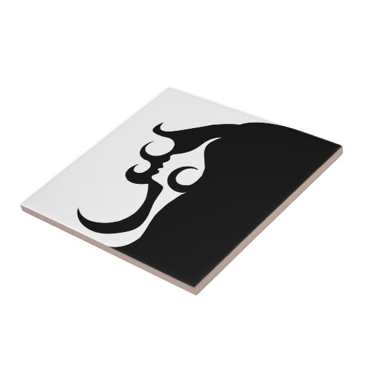 Deco Mod Woman Tegeltje (Zijkant)