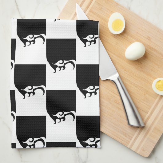 Deco Mod Woman Theedoek (Quarter Fold)