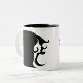 Deco Mod Woman Tweekleurige Koffiemok (Voorkant links)