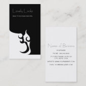 Deco Modern Hair Stylist Visitekaartje (Voorkant / Achterkant)