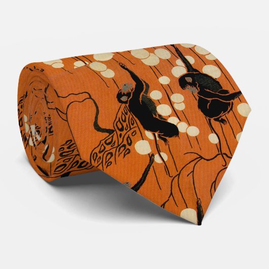  Deco Moderne apen en bubbels Stropdas (Opgerold)