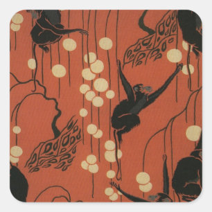  Deco Moderne Apen Vierkante Sticker