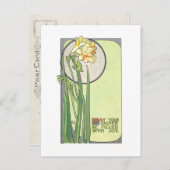 Deco Moderne Style Paasdrogers Briefkaart (Voorkant / Achterkant)