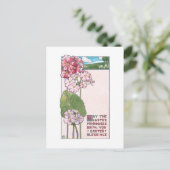 Deco Moderne Style Paasprimroses Briefkaart (Staand voorkant)
