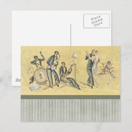 Deco Music Kaart (Voorkant / Achterkant)