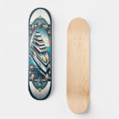 "Deco Nautical Elegance Deck" Persoonlijk Skateboard (Voorkant)