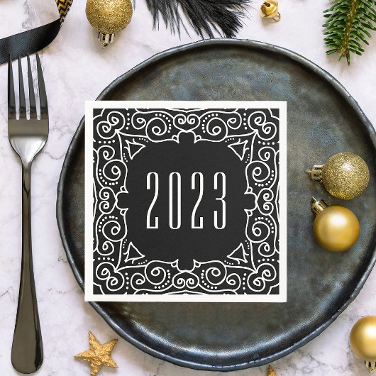 Deco nieuwjaar | Eve-partij nieuwjaar Servetten