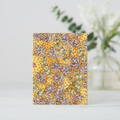 Deco Nouveau Flowers en Lace Briefkaart (Staand voorkant)