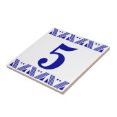 Deco Number Tile Tegeltje (Zijkant)