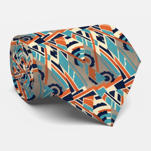 Deco-ontwerp 1920 #23 stropdas (Opgerold)
