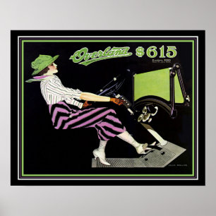 Deco "Overland" Roadster AD- Coles Phillips 16x20 Poster