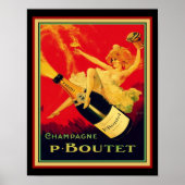  Deco "P. Boutet" Champagne Poster (Voorkant)