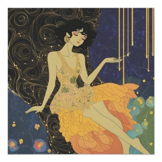 Deco Party Girl Perfect Poster (Voorkant)