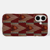 Deco patroon met bloem en spits Case-Mate iPhone case (Achterkant (horizontaal))