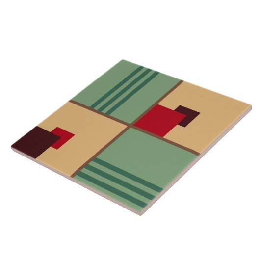  Deco-patroon van 1930 Tegeltje (Zijkant)