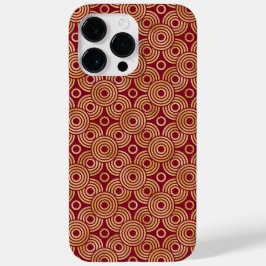 DECO-PATTERS VAN RED & GOLD ART Case-Mate iPhone 14 PRO MAX HOESJE