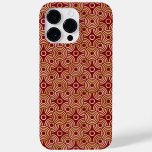 DECO-PATTERS VAN RED & GOLD ART Case-Mate iPhone 14 PRO MAX HOESJE