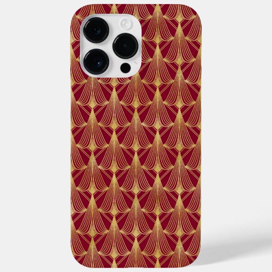 DECO-PATTERS VAN RED & GOLD ART Case-Mate iPhone CASE (Achterkant)