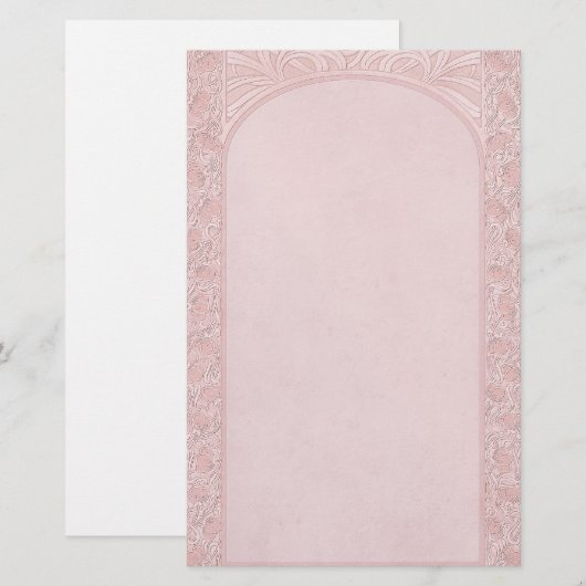 Deco Pink - briefpapier (Voorkant / Achterkant)