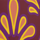 Deco Ploomf Geel Behang (Zoom)