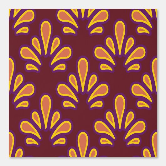 Deco Ploomf Yellow Behang (Voorkant)