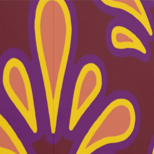 Deco Ploomf Yellow Behang (Zoom)